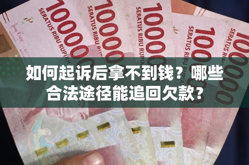 武汉如何起诉后拿不到钱？哪些合法途径能追回欠款？