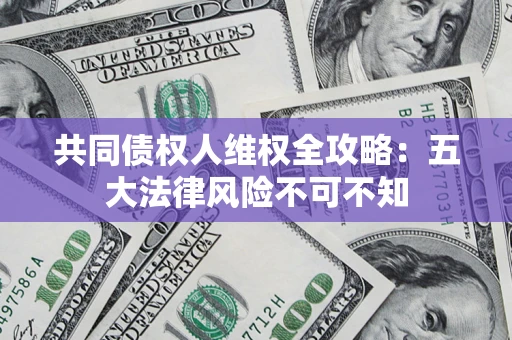 武汉共同债权人维权全攻略：五大法律风险不可不知