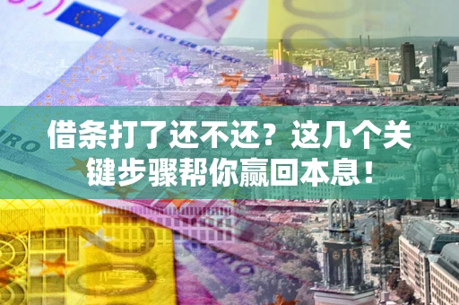 武汉借条打了还不还？这几个关键步骤帮你赢回本息！