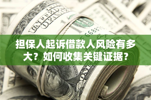 武汉担保人起诉借款人风险有多大？如何收集关键证据？
