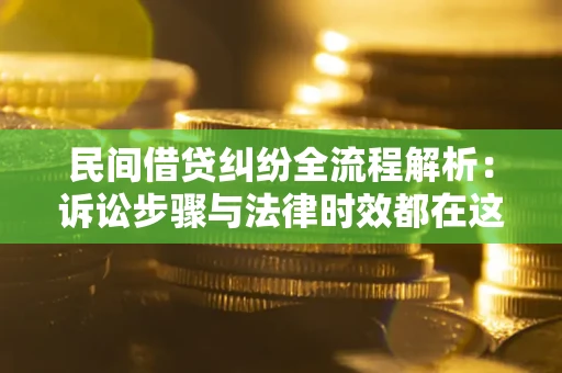 武汉民间借贷纠纷全流程解析：诉讼步骤与法律时效都在这儿了