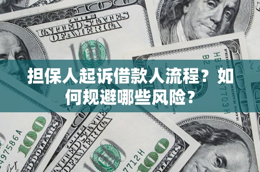 武汉担保人起诉借款人流程？如何规避哪些风险？