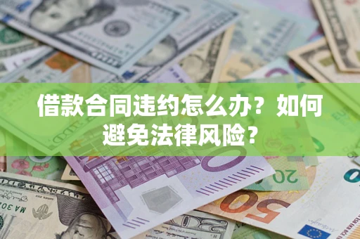 武汉借款合同违约怎么办？如何避免法律风险？