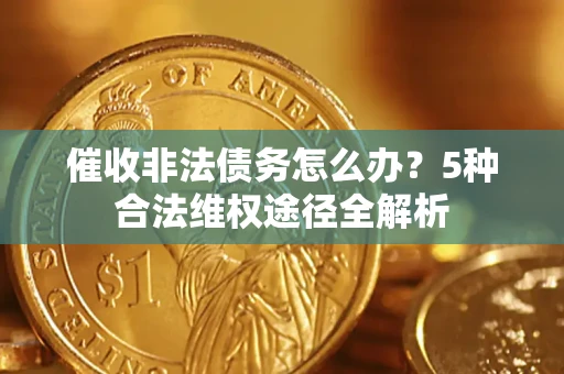 武汉催收非法债务怎么办？5种合法维权途径全解析