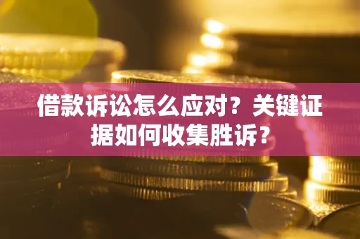 武汉借款诉讼怎么应对？关键证据如何收集胜诉？