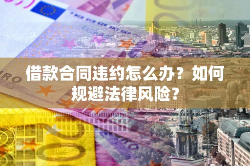 武汉借款合同违约怎么办？如何规避法律风险？